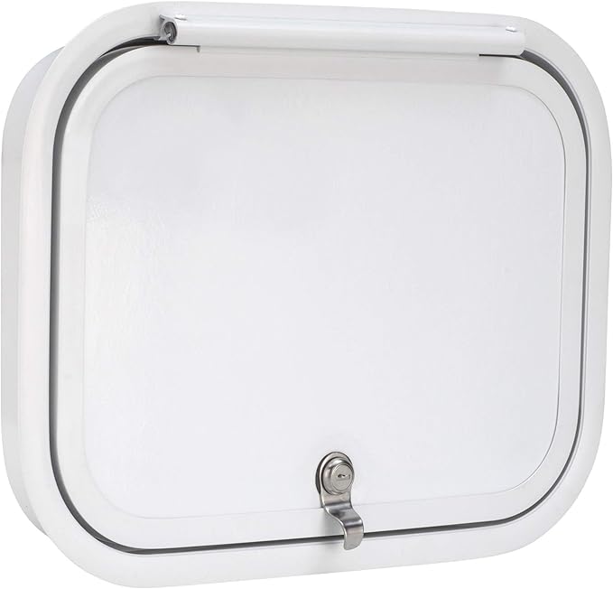 RecPro RV Baggage Door 12" Wide x 16" High with Rounded