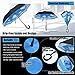 NEWBRELLAs Drip Free Reflective SOS LED Safety Car Umbrella Inverted - UV Protection Umbrellas