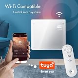Devola 1000W WiFi Glass Panel Heater Open Window Detection White view 5