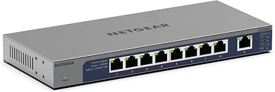 NETGEAR GS108MX 8 Port Multi Gigabit Switch Unmanaged 10Gb Uplink