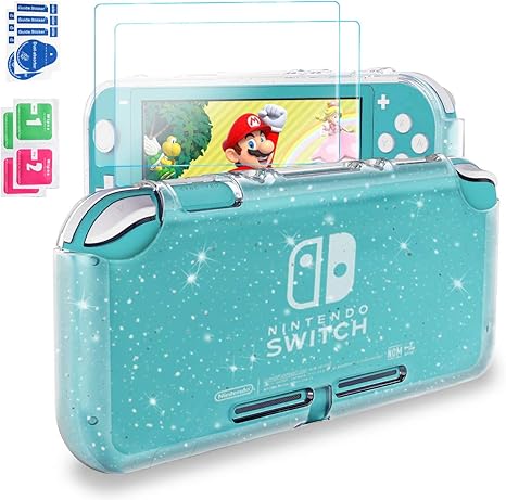 Newseego Compatible With Nintendo Switch Lite Liquid Crystal Glitter Case Soft Shockproof Tpu Cover Anti Scratch Protective Case Nintendo Switch Lite 19 With 2 Pack Tempered Glass Screen Protectors Amazon Ca Computer And Video Games