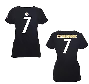 NFL Football T-Shirt Trikot Damen Women PITTSBURGH STEELERS Ben Roethlisberger #7 in M (MEDIUM)