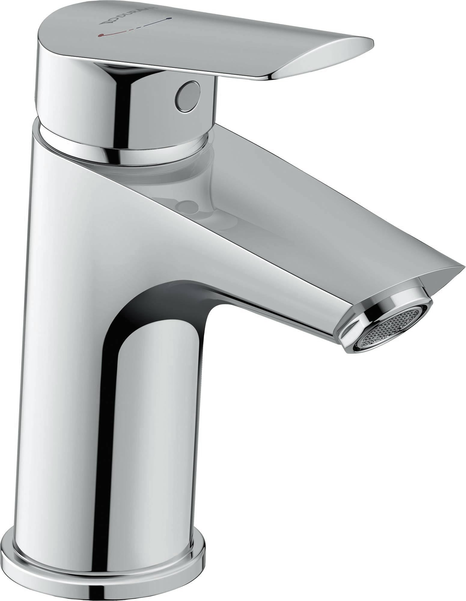 Duravit No.1 Basin taps, Size S (spout Height 91 mm), Basin Mixer tap, Basin Mixer tap with Energy-Saving FreshStart Function, Chrome — image 1