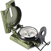 Eyeskey Multifunctional Military Sighting Navigation Compass with Inclinometer | Impact Resistant & Waterproof Compass for Hi