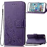 7 Plus Case,Phone Cases 7 Plus, iPhone 7 Plus Cases, 7 Plus Wallet Case, Kasedd Premium PU Leather Wallet Case with [Kickstand] Card Holder and ID Slot for iPhone 7 Plus,Purple