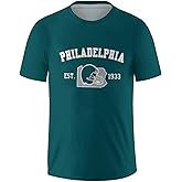 Men's Football Shirts Short Sleeve City Map Helmet T-Shirt Team Color Game Day Apparel Fans Gift S-2XL