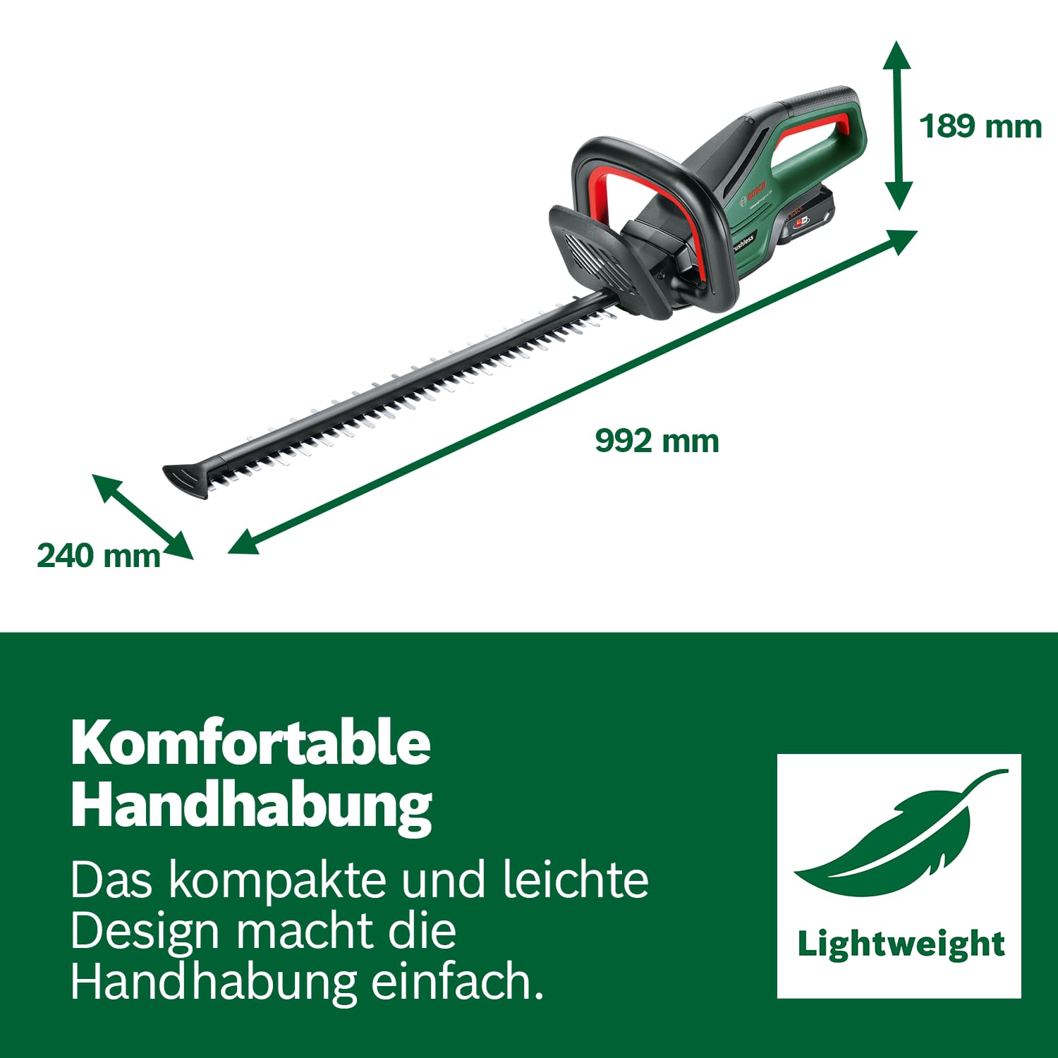 Bosch Akku-Heckenschere UniversalHedgeCut 18V-50 (ohne Akku/Ladegerät) 6