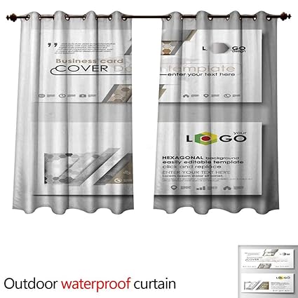 Amazon Com Sunsunshine Outdoor Curtain For Patio Business