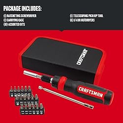 CRAFTSMAN Ratcheting Screwdriver, Multibit