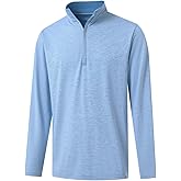Rouen Quarter Zip Pullover Men Performance Dry Fit Mock Neck Brushed Casual Sports Golf Mens 1/4 Zip Pullover Sweatshirts