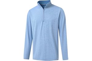 Rouen Quarter Zip Pullover Men Performance Dry Fit Mock Neck Brushed Casual Sports Golf Mens 1/4 Zip Pullover Sweatshirts