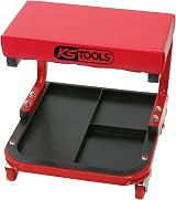 KS Tools 440mm Workshop Stool Mobile Rolling Storage Garage Mechanic view 4