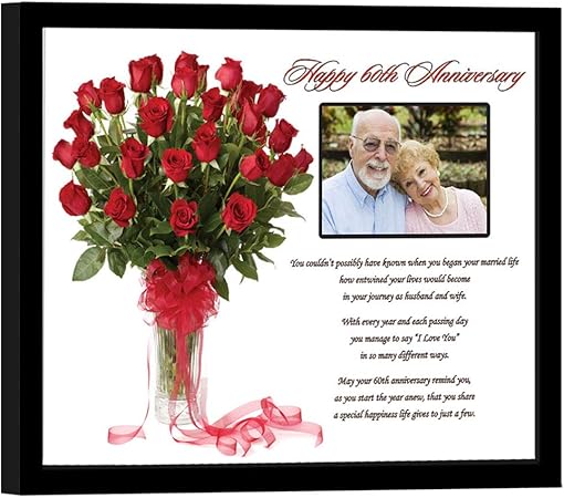 Happy 60e Anniversaire Cadeau De Poesie 60 Ans De Mariage Poeme