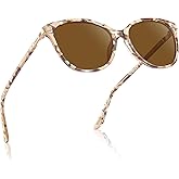 AVAWAY Womens Cat Eye Sunglasses Polarized - Stylish Acetate Frame UV400 Protection for Driving Travel Summer Outings