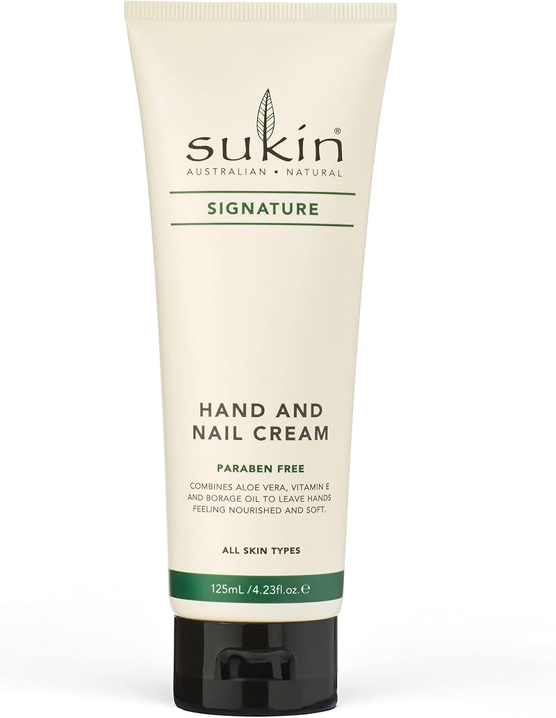 Sukin Hand and Nail Cream 100ml Hydrating Moisturiser with Aloe Vera Vitamin E