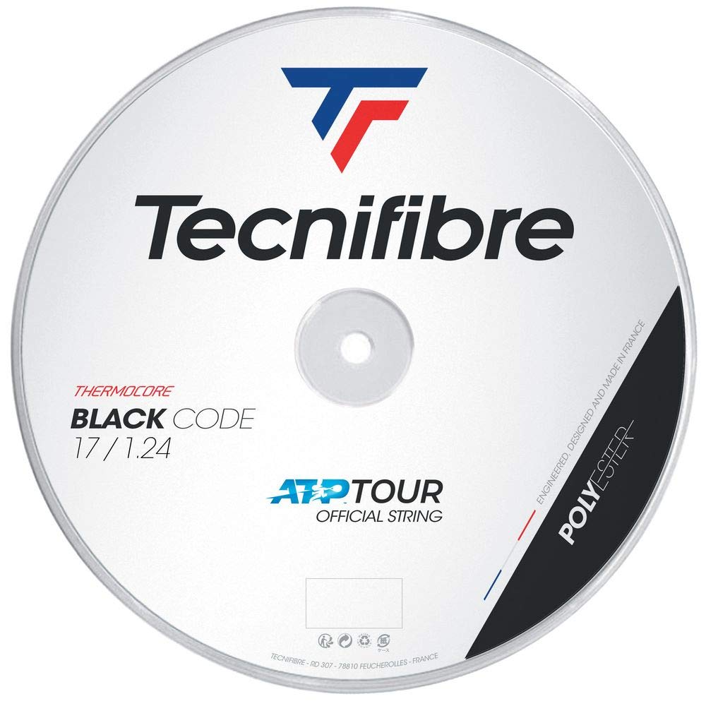 Tecnifibre Blackcode Tennis String 1.24mm Black - 200m Reel