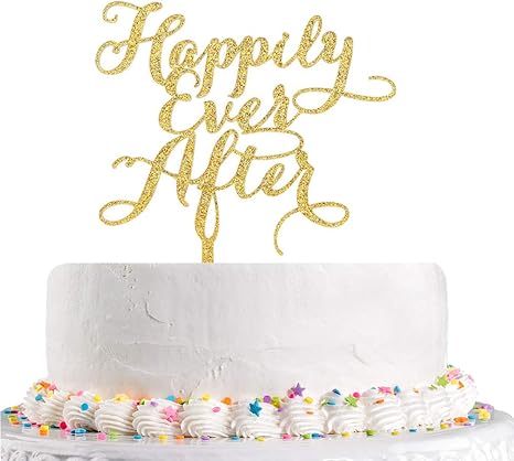 Amazon Com Happy Ever After Cake Topper For Wedding Engagement