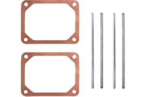 2 Set Push Rods Kit with Rocker Cover Gasket Compatible with Briggs and Stratton 690971 Toro LX466 Lawn Tractor Replace 69098