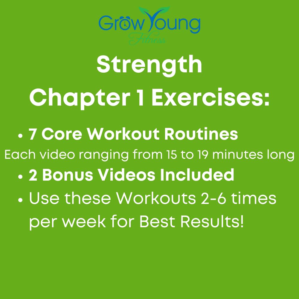 Grow Young Fitness Chapter One Exercise DVDs for Seniors - Low Impact Workouts from Home - Simple, Safe, Effective Workout DVD for Elderly