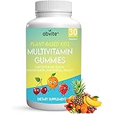 Kids Multivitamin Gummies – Plant-Based Daily Kids Gummy Vitamins with A, C, D, E, B3, B6, B12, Biotin & Inositol – Non-GMO, Gluten-Free – 30 Count (30-Day Supply)