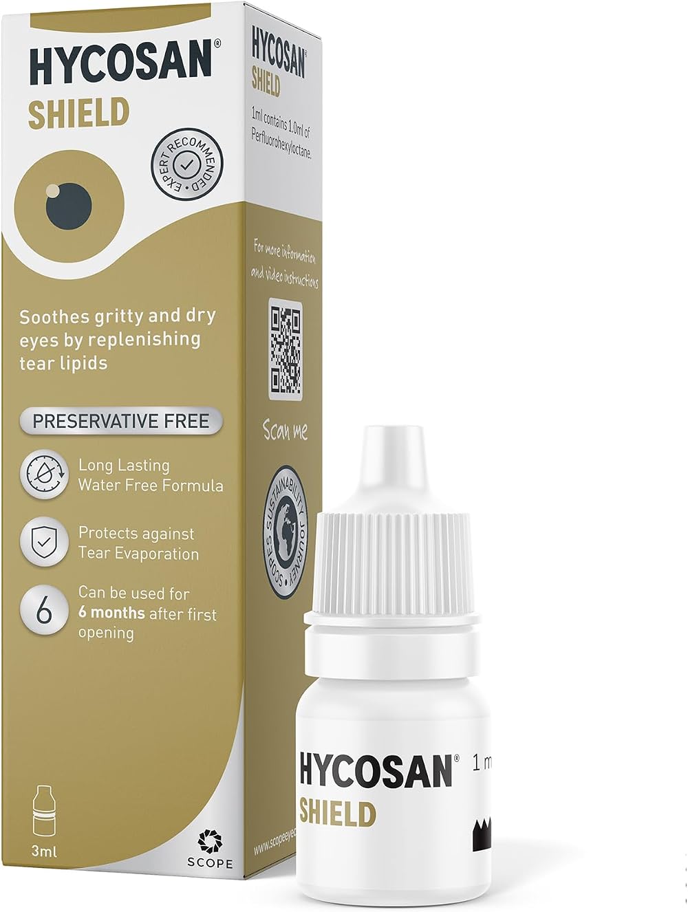 Hycosan Shield Eye Drops Preservative Free 3ml 280 Applications