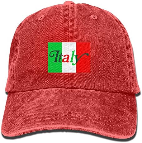 KELUODA Unisex Italy Flag Adjustable Vintage Washed Dad Hat Baseball Cap For Adult