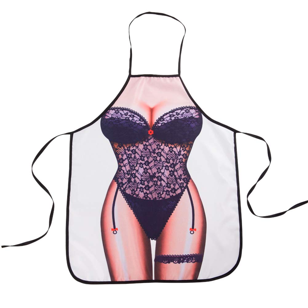 EQLEF Kitchen Apron Sexy Creative Funny Aprons for Women