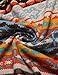 Arshiner Little Girls Long Sleeve Sundress Chevron Printed A-line Skater Christmas Dress