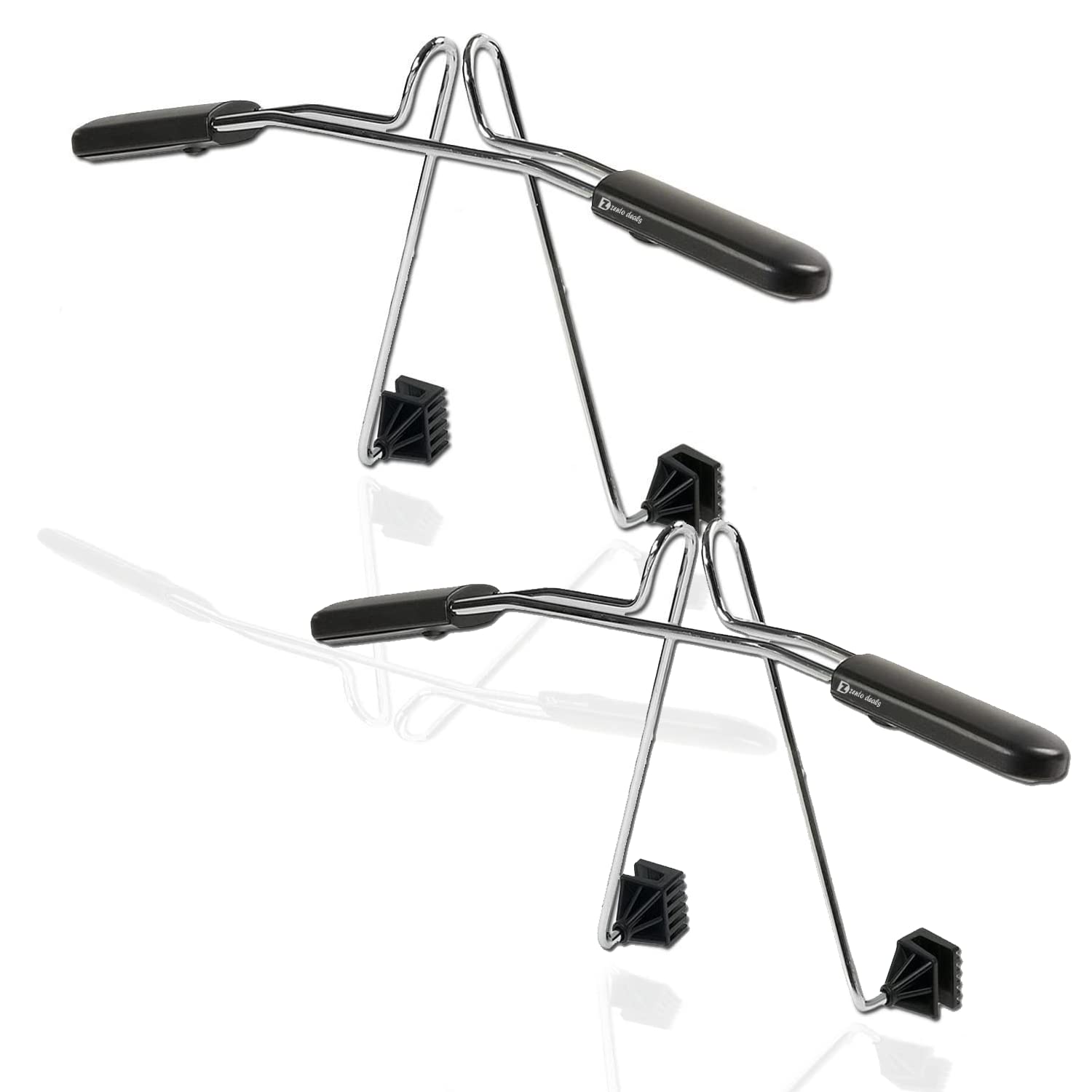 Photo 1 of Zento Deals Chrome Car Seat Coat Rack Hanger 2 Pack - 11in to fit onto Most headrests…