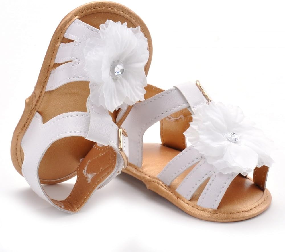Baby Girls' Summer Flower Shoes Infant Sandals First Walkers: Shoes