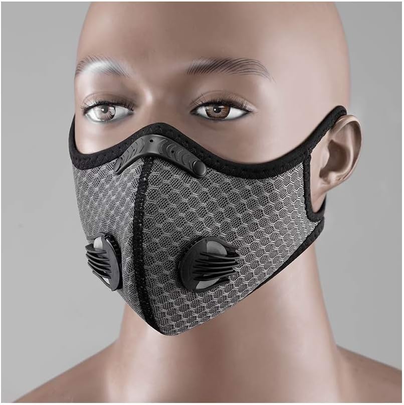 Dust Masks Dust Pollution Mask Activated Carbon Dustproof Mask with N95 N99 Filters Neoprene Air Pollution Mask - for Dust, Face and Outdoor Activities(Color:06)
