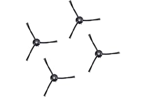 KISUMI Side Brushes for Roborock S8 / S8+ / S8 Pro Ultra Robot Vacuum Cleaners, Black - 4 Pack