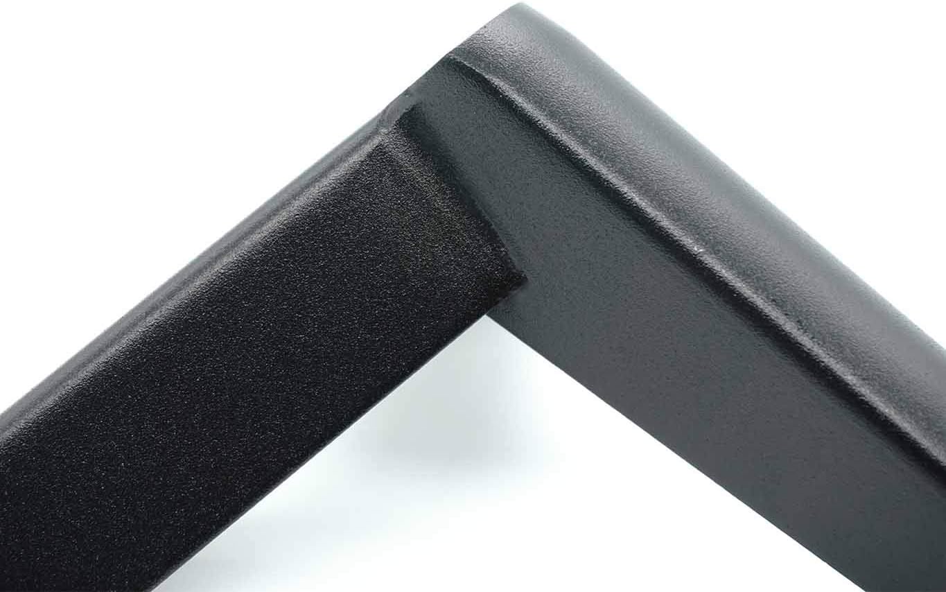 LONGZG 4 Stück 4.72 / 12 cm schwarz Möbelfüße, DIY metall