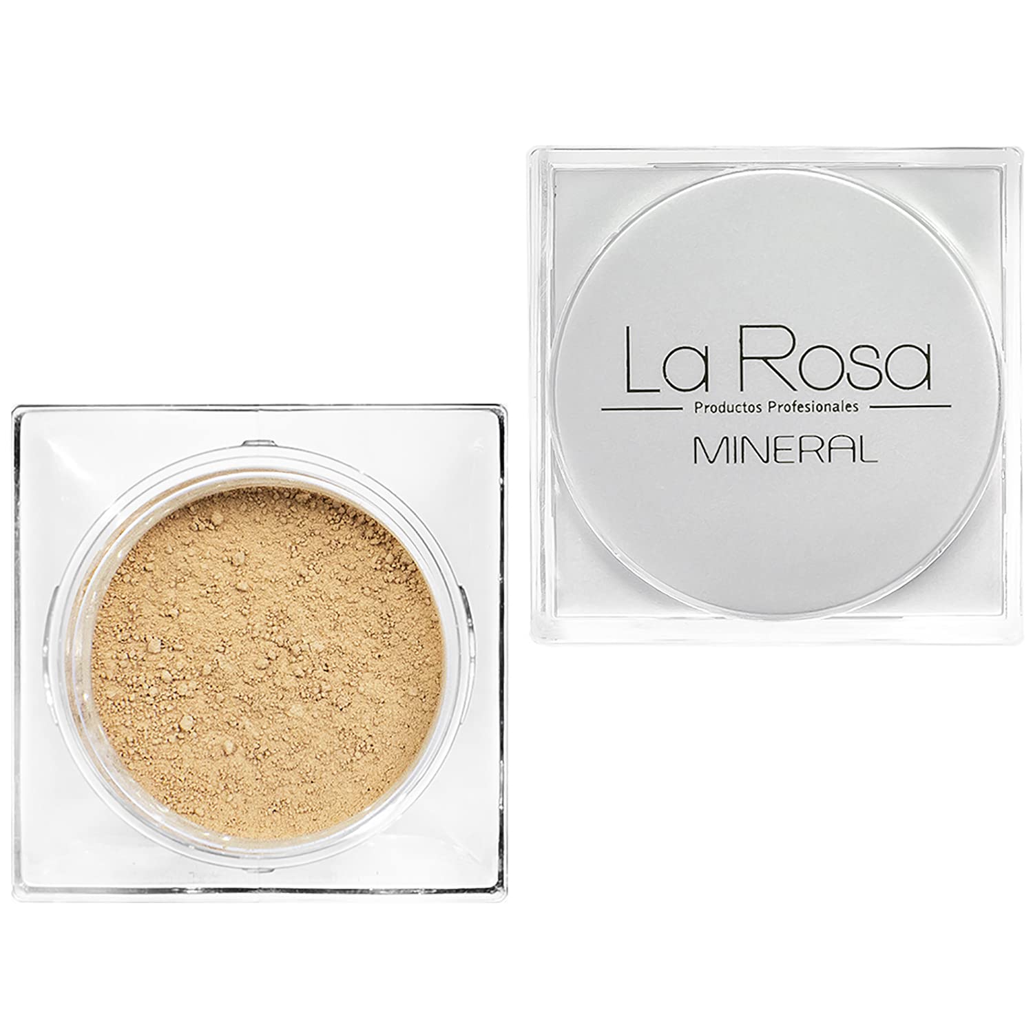 LaRosa MINERAL FOUNDATION No. 55 ALMOND – For Very Fair to Light-Medium Skin – Neutral Undertone – Lightweight Vegan Loose Powder Makeup – 4.5g