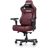 Kaiser 4 Leather Gaming Chair Ergonomic Lumbar Support 6D Armrest (XL,Maroon)