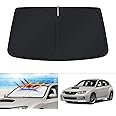 KUST Custom Fit Windshield Sun Shade for 2008-2015 Subaru Impreza WRX/WRX STI Sunshade Foldable Sun Visor Protector Blocks UV Rays Keep Your Car Cooler