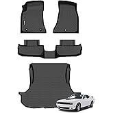 Wailtnb- for Dodge Challenger 2015-2023 RWD Floor Mat Cargo Liner All Weather Floor Liner Car Mat for Challenger RWD Custom Fit Automotive Full Set Accessories