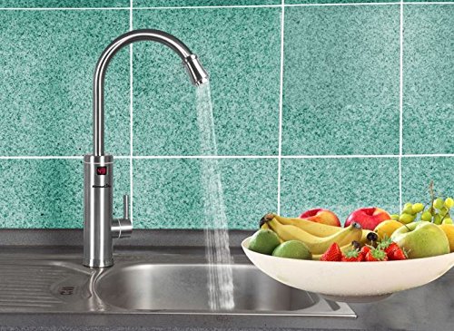 HomeLife Inox Digital Electric Heater Kitchen Tap with LED Digital Display