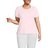 Lands' End Women's Relaxed American-Grown Supima Cotton Crew Neck T-Shirt