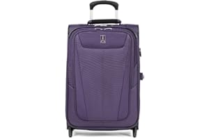 Travelpro Maxlite 5 Softside Expandable Upright 2 Wheel Carry on Luggage, Lightweight Suitcase, Men and Women, Imperial Purple, Carry On 22-Inch