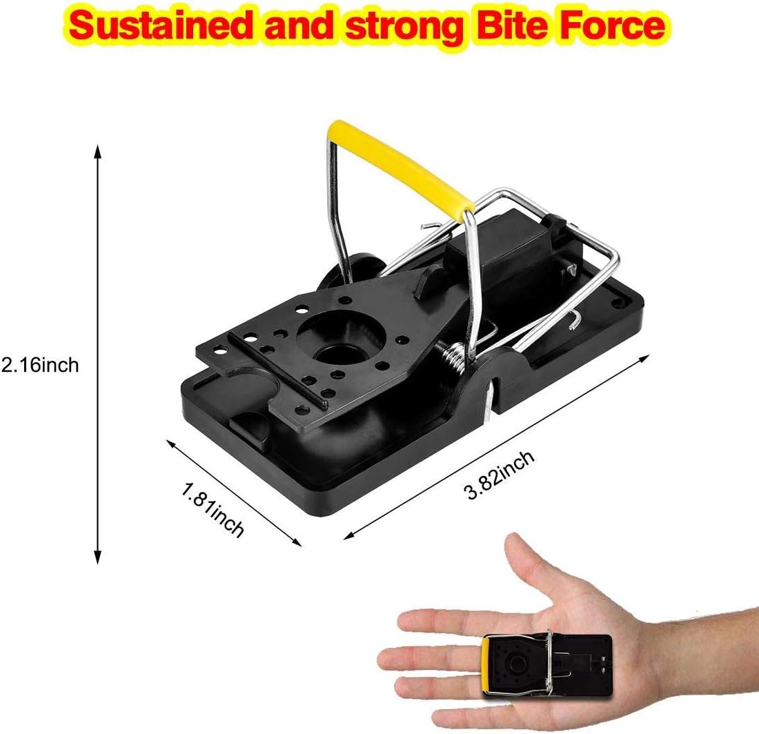 Authenzo Mouse Trap SX-5006 Mice Trap That Work Human Power Mouse Killer Mouse Catcher Quick Effective Sanitary Safe for Families and Pet 6 Pack : Garden & Outdoor