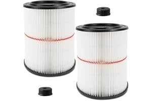 MZY LLC 17816 Filter for Craftsman Shop Vac Air Filter, Replacement for Craftsman Wet Dry Vac Filter for Craftsman 9-17816 Vacuum Filter 5 6 8 12 16 Gallon and Larger Vacuum Cleaner 2 Pack