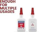 GH1200 20g Superglue with Anticlog Cap All Purpose Thick Bond view 2