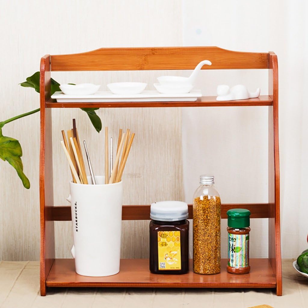 Kitchen Shelf Microwave Oven Rack Multipurpose Spice Racks Wood Kitchen Seasoning Shelves Kitchen Storage Organizer Kitchen Storage Racks Storage Rack Size 41 18 39cm Amazon Co Uk Kitchen Home