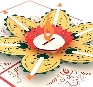 Amazon Com Lovepop Diwali Pop Up 3 D Greeting Card Office Products