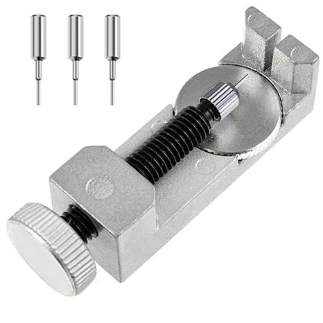 Zacro Uhrmacherwerkzeug Uhrenarmband Strap Kettenbolzen Remover Reparatursatz Werkzeug für Uhrmacher mit 3 Extra Pins