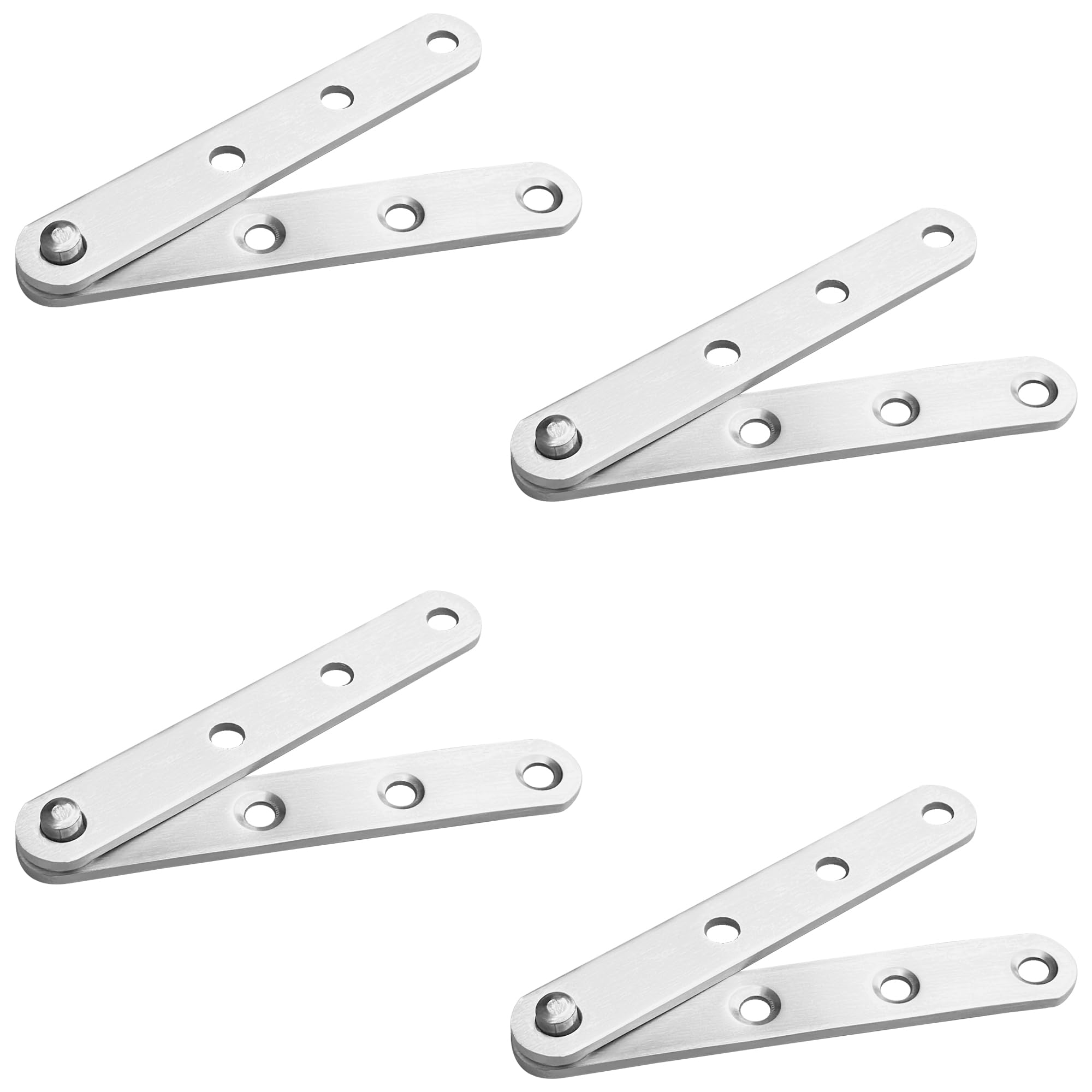 4 Sets of 360 Degree Rotating Stainless Steel Door Pivot Hinges (100mmx16mm)