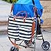 Aidonger Baby Organizer Diaper Handbag with Stroller Straps, Changing Pad and Insulation Bag (Black)