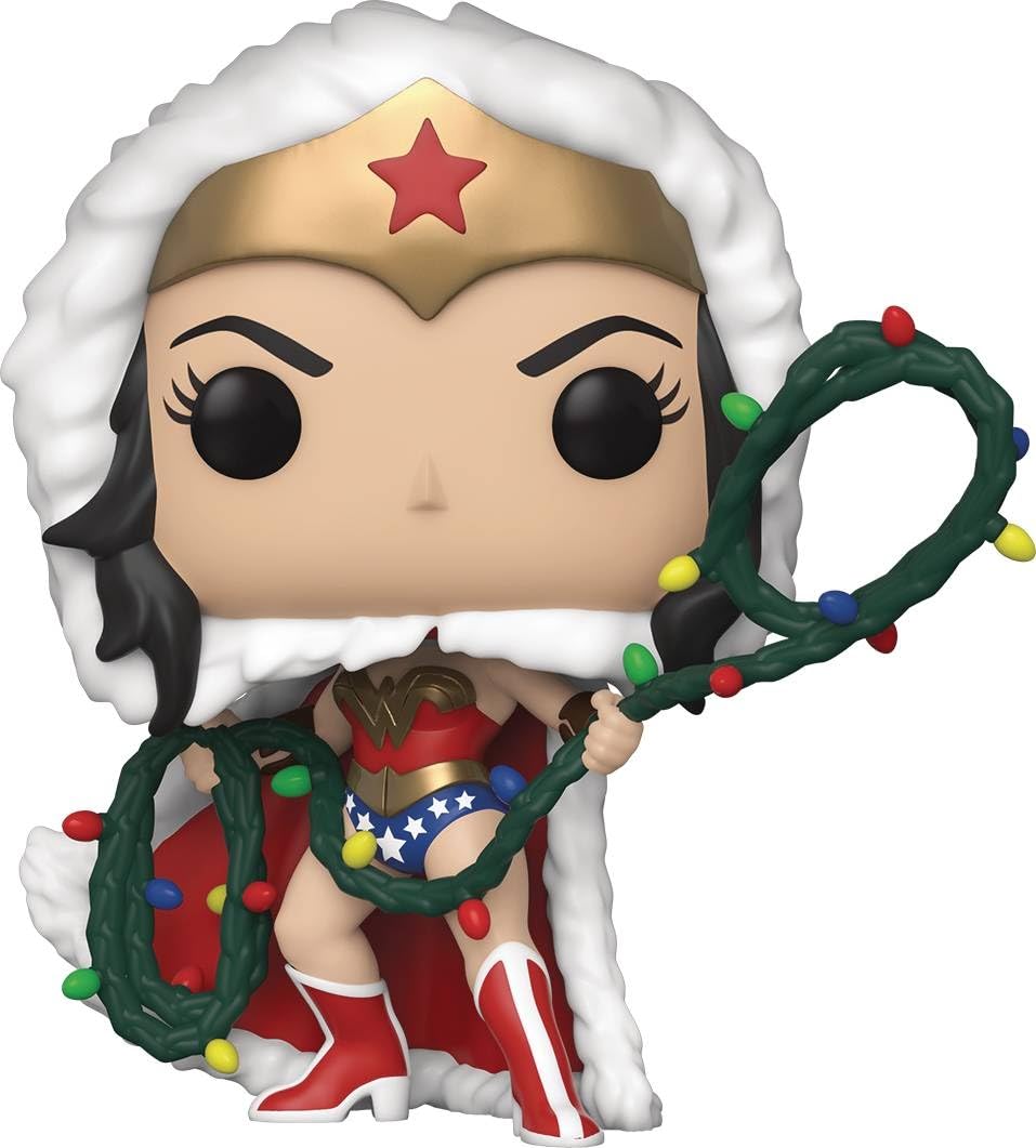 Funko POP! Heroes: DC Holiday - Wonder Woman With Lights Lasso Comics WW - DC Comics - Collectable Vinyl Figure - Gift Idea - Official Merchandise - Toys for Kids & Adults - Comic Books Fans