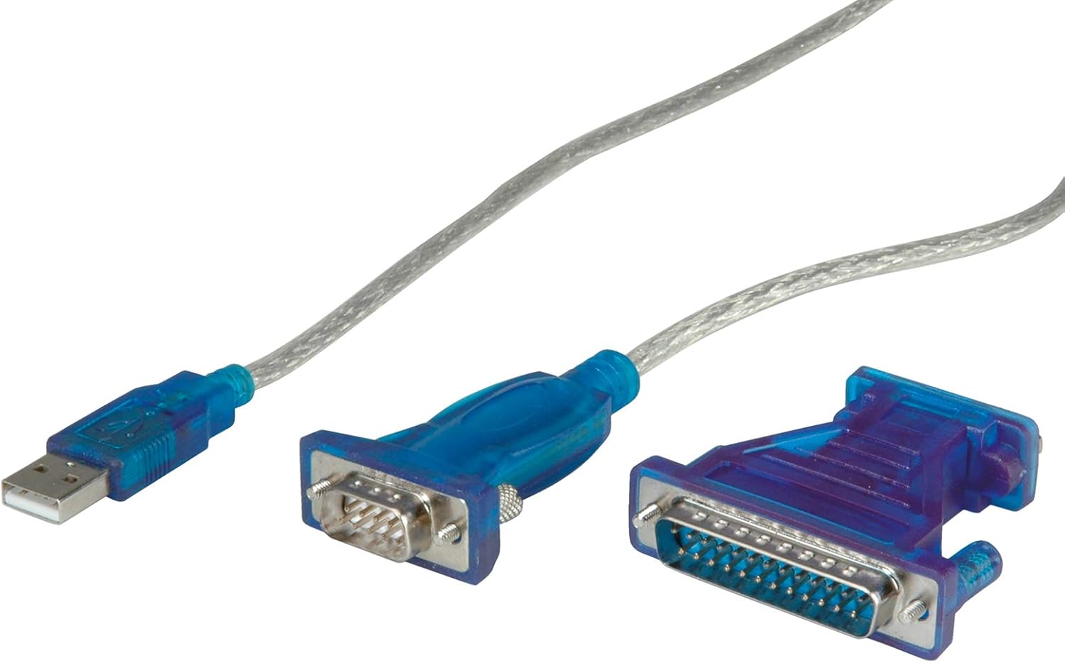 Value 1.8 m USB to Serial Converter Cable, transparent